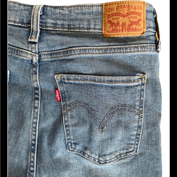 Levi's 721 Jeans Women 31 Faded Blue High Rise Skinny Ankle Button Fly Americana - Picture 5 of 6